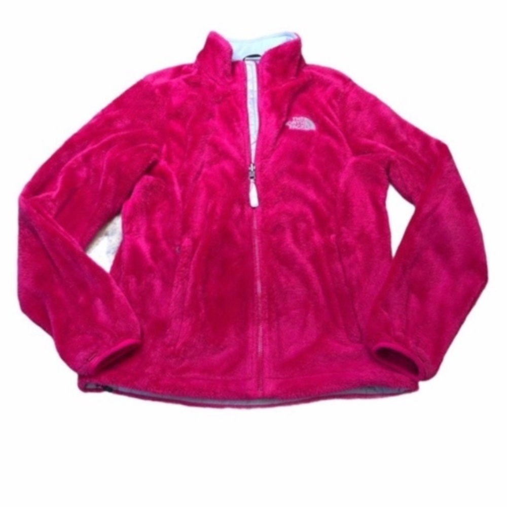The North Face Pink Plush Full Zip Size Small